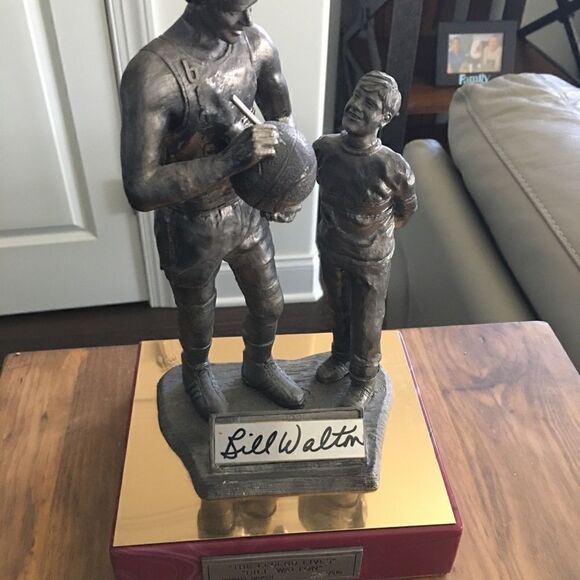 Bill Walton Portland Trailbazers 203/510 Michael Ricker Pewter Basketball Statue - Picture 1 of 8